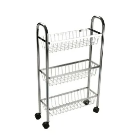 Carrello da Cucina Versa Metallo (16 x 76,5 x 47 cm) (16 x 76 x 47 cm) di Versa, Ripiani e supporti - Rif: S3400296, Prezzo: ...