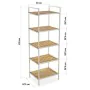 Bathroom Shelves Versa Metal PVC Bamboo (32,5 x 120 x 39 cm) by Versa, Bathroom Shelves - Ref: S3404566, Price: 79,94 €, Disc...