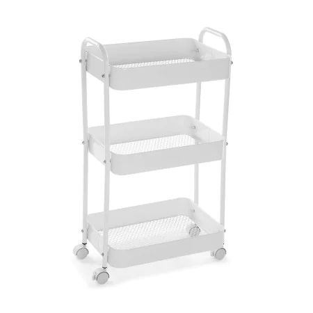 Carro de Cocina Versa Blanco 30 x 76 x 46 cm Hierro de Versa, Estantes y soportes - Ref: S3411052, Precio: 35,96 €, Descuento: %