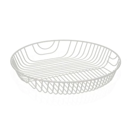 Frutero Versa Blanco Metal Acero 30 x 4,7 x 30 cm de Versa, Cuencos y tazones - Ref: S3411473, Precio: 12,95 €, Descuento: %