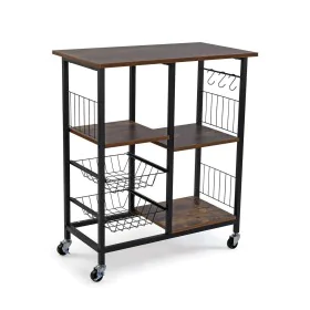 Kitchen Trolley Versa Brown MDF Wood 40 x 86 x 72,5 cm by Versa, Serving Trolleys - Ref: S3411624, Price: 99,95 €, Discount: %