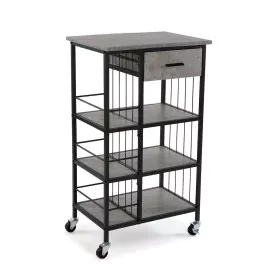 Kitchen Trolley Versa Grey MDF Wood 37 x 89,5 x 50 cm by Versa, Serving Trolleys - Ref: S3411627, Price: 109,95 €, Discount: %