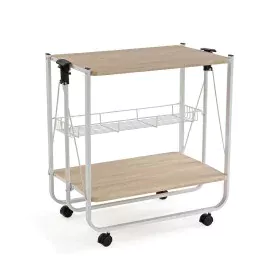 Carro de Cocina Versa Blanco PVC Metal Madera MDF 40 x 70 x 68 cm de Versa, Estantes y soportes - Ref: S3412389, Precio: 99,9...