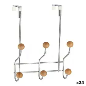 Door Coat Rack Metal Wood Brown (21 x 28,5 x 8 cm) (24 Units) by Berilo, Coat Racks - Ref: S3617760, Price: 99,33 €, Discount: %