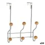 Door Coat Rack Metal Wood Brown (21 x 28,5 x 8 cm) (24 Units) by Berilo, Coat Racks - Ref: S3617760, Price: 89,98 €, Discount: %