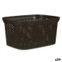 Basket Brown Plastic 5 L Organiser (24 Units) by Kipit, Storage boxes and chests - Ref: S3618788, Price: 51,57 €, Discount: %