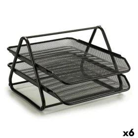 Bandeja de classificação Preto Metal 6 Unidades 30 X 34,5 X 21 cm de Pincello, Classificadores e arrumação de arquivos - Ref:...