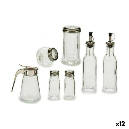 Set de récipients à condiments Argenté Métal (12 Unités) de Vivalto, Doseurs d'assaisonnements et d'épices - Réf : S3623519, ...