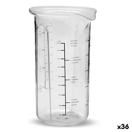 Measuring beaker Plastic 500 ml (36 Units) by BigBuy Home, Measuring Cups & Jugs - Ref: S3623722, Price: 52,62 €, Discount: %