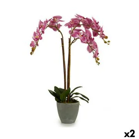 Pianta Decorativa Orchidea Plastica 33 x 77 x 33 cm (2 Unità) di Ibergarden, Piante artificiali - Rif: S3623949, Prezzo: 49,8...