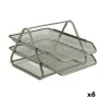 Classification tray Grille Silver Metal 6 Units 35,5 x 27,5 x 21 cm by Pincello, File classifiers and storage - Ref: S3624866...