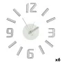 Horloge Murale Adhésif Argenté ABS EVA Ø 35 cm (6 Unités) de Gift Decor, Pendules murales - Réf : S3625271, Prix : 65,19 €, R...