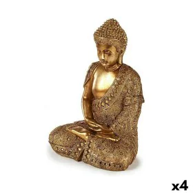 Figurine Décorative Buda Assis Doré 18 x 33 x 22,5 cm (4 Unités) de Gift Decor, Objets de décoration - Réf : S3625732, Prix :...