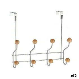 Door Coat Rack Brown Wood Metal 29 x 9 x 28 cm (12 Units) by Berilo, Towel rails - Ref: S3625809, Price: 60,66 €, Discount: %