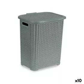 Panier à linge Gris Plastique 42 L 34,5 x 48 x 41 cm (10 Unités) de Kipit, Corbeilles à linge - Réf : S3626422, Prix : 89,46 ...