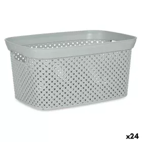 Panier à linge Gris Plastique 10 L 24 x 17 x 35 cm (24 Unités) de Kipit, Corbeilles à linge - Réf : S3626514, Prix : 65,24 €,...