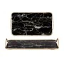 Vassoio Marmo Nero Dorato Metallo Vetro 35 x 4,5 x 20 cm (6 Unità) di Gift Decor, Piatti e teglie - Rif: S3626833, Prezzo: 60...