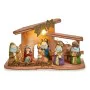 Presépio de Natal Leve LED Multicolor Madeira Cerâmica 26 x 14 x 12 cm (6 Unidades) de Krist+, Natal - Ref: S3627075, Preço: ...