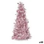 Christmas Tree 31 cm White Pink Silver polypropylene PET 18 x 31 x 18 cm (48 Units) by Krist+, Christmas - Ref: S3630845, Pri...