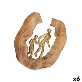 Statua Decorativa Famiglia Dorato Metallo 24,5 x 24,5 x 5 cm (6 Unità) di Gift Decor, Oggetti da collezione - Rif: S3631443, ...