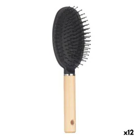 Escova Castanho Preto Madeira Silicone Plástico (12 Unidades) de Berilo, Escovas para cabelo - Ref: S3631754, Preço: 19,36 €,...