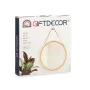 Miroir suspendu Naturel Cuir Bambou Rond 38 x 35 x 1,5 cm (6 Unités) de Gift Decor, Miroirs muraux - Réf : S3632451, Prix : 8...