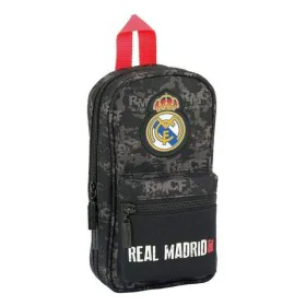 Rucksack mit Federtaschen Real Madrid C.F. Schwarz Sportlich 33 Stücke 12 x 23 x 5 cm von Real Madrid C.F., Federmäppchen - R...