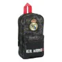 Rucksack mit Federtaschen Real Madrid C.F. Schwarz Sportlich 12 x 23 x 5 cm von Real Madrid C.F., Federmäppchen - Ref: S43001...