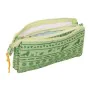 Portatodo Triple Mufasa Verde Beige 22 x 12 x 3 cm de Mufasa, Estuches - Ref: S4311257, Precio: 10,25 €, Descuento: %