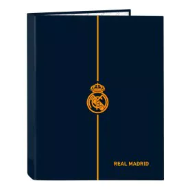 Carpeta de anillas Real Madrid C.F. 2nd Kit 24/25 Azul marino A4 26.5 x 33 x 4 cm de Real Madrid C.F., Archivadores - Ref: S4...