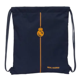 Sac à dos serré par des ficelles Real Madrid C.F. 2nd Kit 24/25 Blue marine 35 x 40 x 1 cm de Real Madrid C.F., Cartables - R...