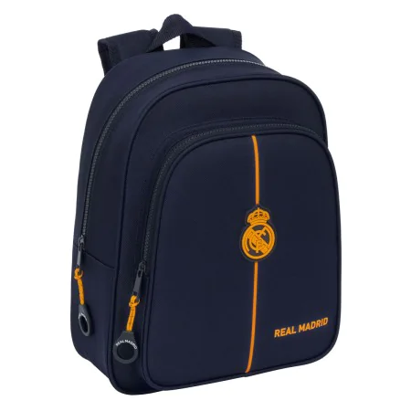 Mochila Escolar Real Madrid C.F. 2nd Kit 24/25 Azul marino 27 x 33 x 10 cm de Real Madrid C.F., Mochilas infantiles - Ref: S4...