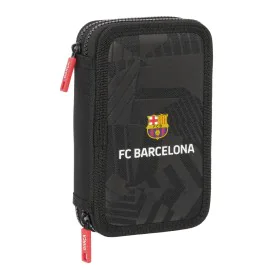 Double Pencil Case F.C. Barcelona Black Black 12.5 x 19.5 x 4 cm 29 Pieces by F.C. Barcelona, Pencil cases - Ref: S4311334, P...