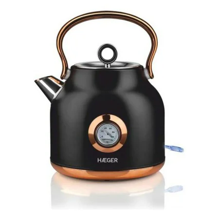 Hervidor y Tetera Eléctrica Haeger EK-22B.024A Negro Acero Inoxidable 2200 W 1,7 L de Haeger, Hervidores eléctricos - Ref: S4...