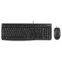 Clavier et Souris Optique Logitech 920-002562 Noir Anglais QWERTY de Logitech, Ensembles Clavier et Souris - Réf : S55080709,...