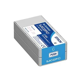 Nastro per Stampante a Matrice Originale Epson SJIC22P(C): Ink cartridge for ColorWorks C3500 (Cyan) di Epson, Toner e inchio...