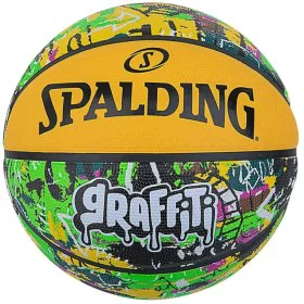 Pallone da Basket Spalding Graffiti Giallo Caucciù (Taglia 7) di Spalding, Palle da Basket - Rif: S64144795, Prezzo: 28,27 €,...