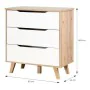 Chest of drawers Vankka Wood Oak (80 x 42 x 86,3 cm) by BigBuy Home, Chest of Drawers - Ref: S7106931, Price: 144,21 €, Disco...