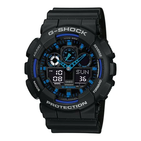 Relógio masculino Casio G-Shock GA-100-1A2ER Ø 51 mm Preto Multicolor de Casio G-Shock, Relógios com braselete - Ref: S716472...