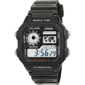 Montre Homme Casio AE-1200WH-1AVEF Noir de Casio, Montres bracelet - Réf : S7263525, Prix : 62,11 €, Remise : %