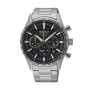 Reloj Hombre Seiko SSB413P1 Negro Plateado de Seiko, Relojes de pulsera - Ref: S7273828, Precio: 359,29 €, Descuento: %