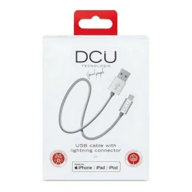 Cable Cargador USB Lightning iPhone DCU 34101205 Plateado 1 m de DCU Tecnologic, Cables Lightning - Ref: S7606964, Precio: 17...