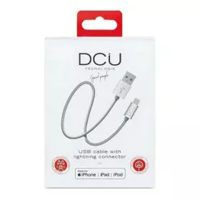 Câble de chargement USB Lightning iPhone DCU 34101205 Argenté 1 m de DCU Tecnologic, Câbles Lighting - Réf : S7606964, Prix :...