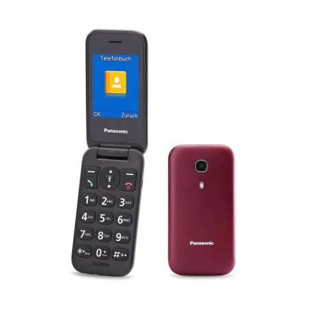 Telefono Cellulare Panasonic KXTU400EXR Rosso Bordeaux di Panasonic, Cellulari e Smartphone - Rif: S7607184, Prezzo: 49,38 €,...