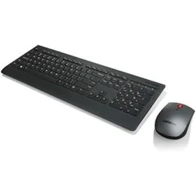 Clavier et souris sans fil Lenovo 4X30H56823 Espagnol Qwerty de Lenovo, Ensembles Clavier et Souris - Réf : S7718917, Prix : ...