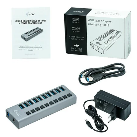 USB Hub i-Tec U3CHARGEHUB10 by i-Tec, Chargers - Ref: S7783207, Price: 43,34 €, Discount: %