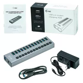 Hub USB i-Tec U3CHARGEHUB13 Gris 60 W de i-Tec, Hubs USB - Ref: S7783208, Precio: 55,16 €, Descuento: %