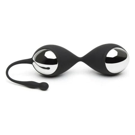 Boules d'Orgasme Fifty Shades of Grey Goddess Plastique Noir Argenté de Fifty Shades of Grey, Boules de geisha - Réf : M04024...