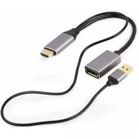 Adaptador DisplayPort a HDMI GEMBIRD A-HDMIM-DPF-02 Negro 10 cm 4K Ultra HD de GEMBIRD, Cables HDMI - Ref: S7839953, Precio: ...