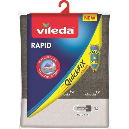 Capa para Tábua de Passar a Ferro Vileda Rapid Quick fix 135 cm Cinzento de Vileda, Capas para tábuas de engomar - Ref: S7902...